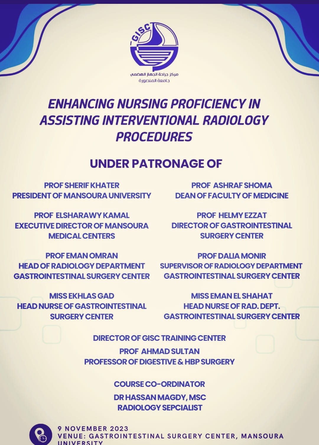Nursing-oriented workshop entitled “Enhancing Nursing Competence in Assisting Interventional Radiology Procedures”